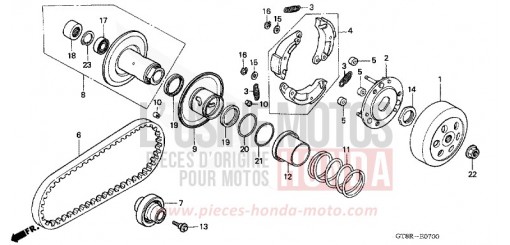 EMBRAYAGE/COTE MENE PK50R de 1994